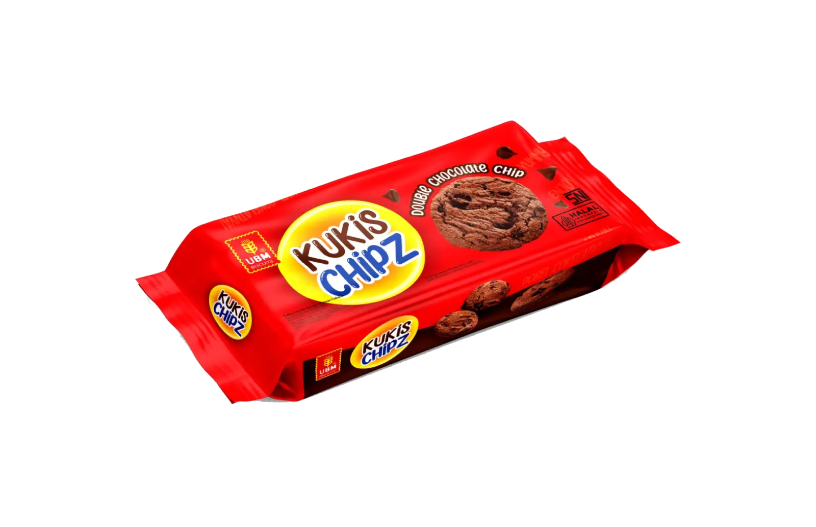 UBM Kukis Chipz Double Chocolate Chip 80g